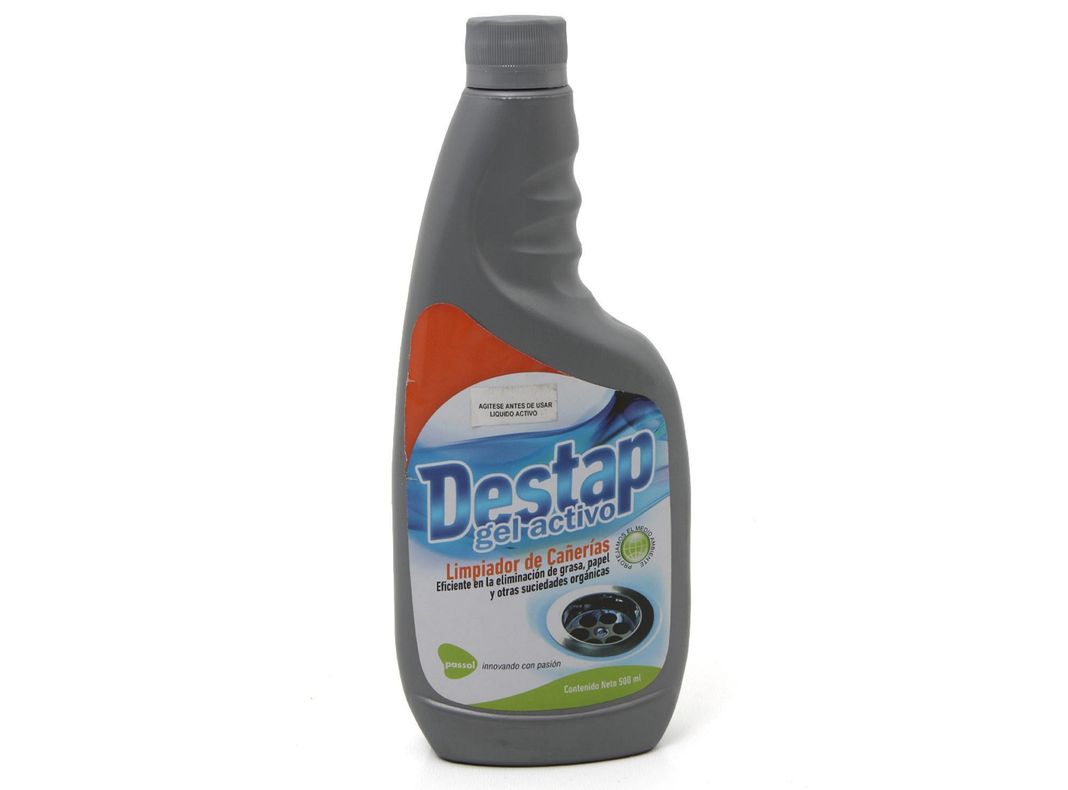 Destap limpiador de cañerías liquido 500 cc Passol-0