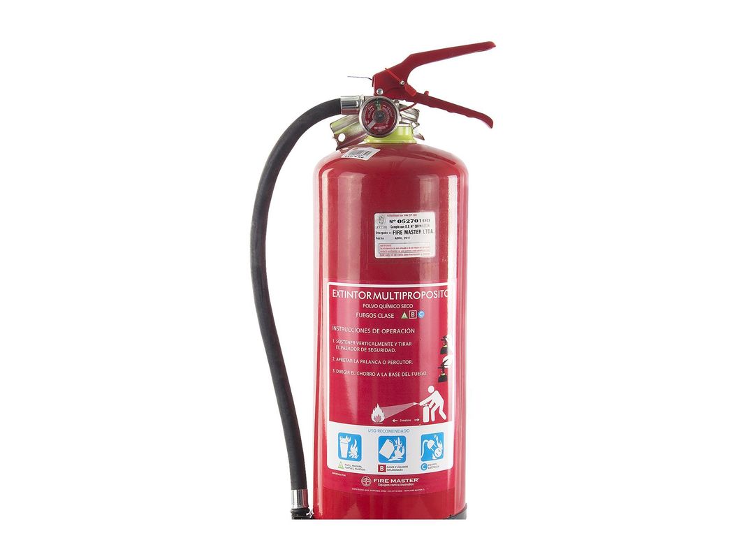 Extintor 6 kilogramos multipropósito pqs Fire Master-1