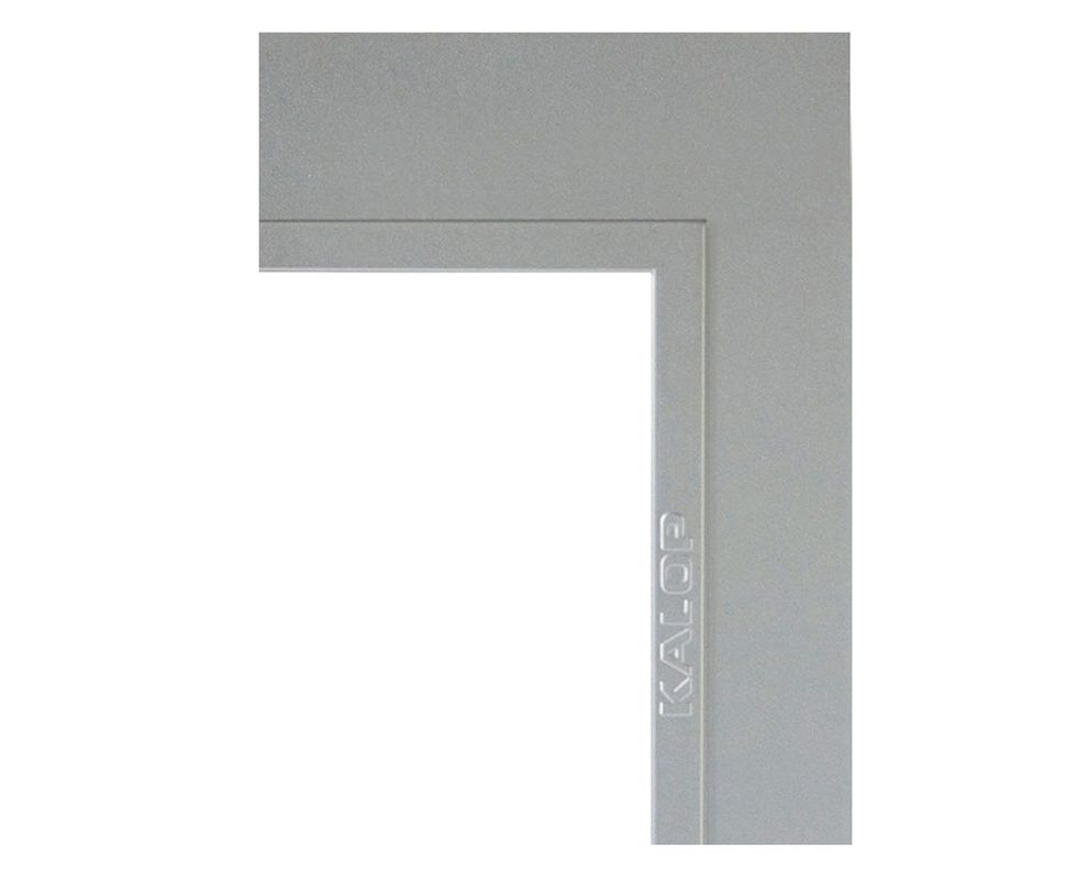 Placa 3 módulos Modular plata Kalop-2