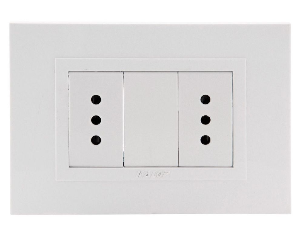 Enchufe doble Zen basic blanci Kalop-0