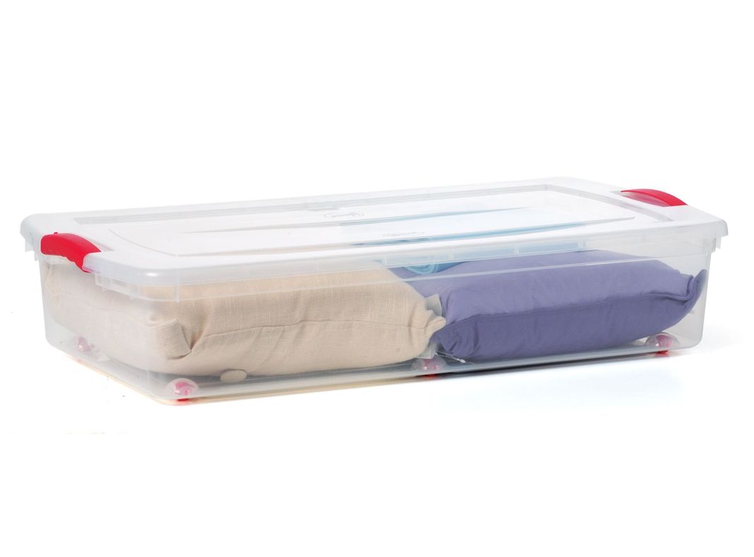 Caja organizadora 15,5x77x39 cm wenbox transparente Wenco.-0