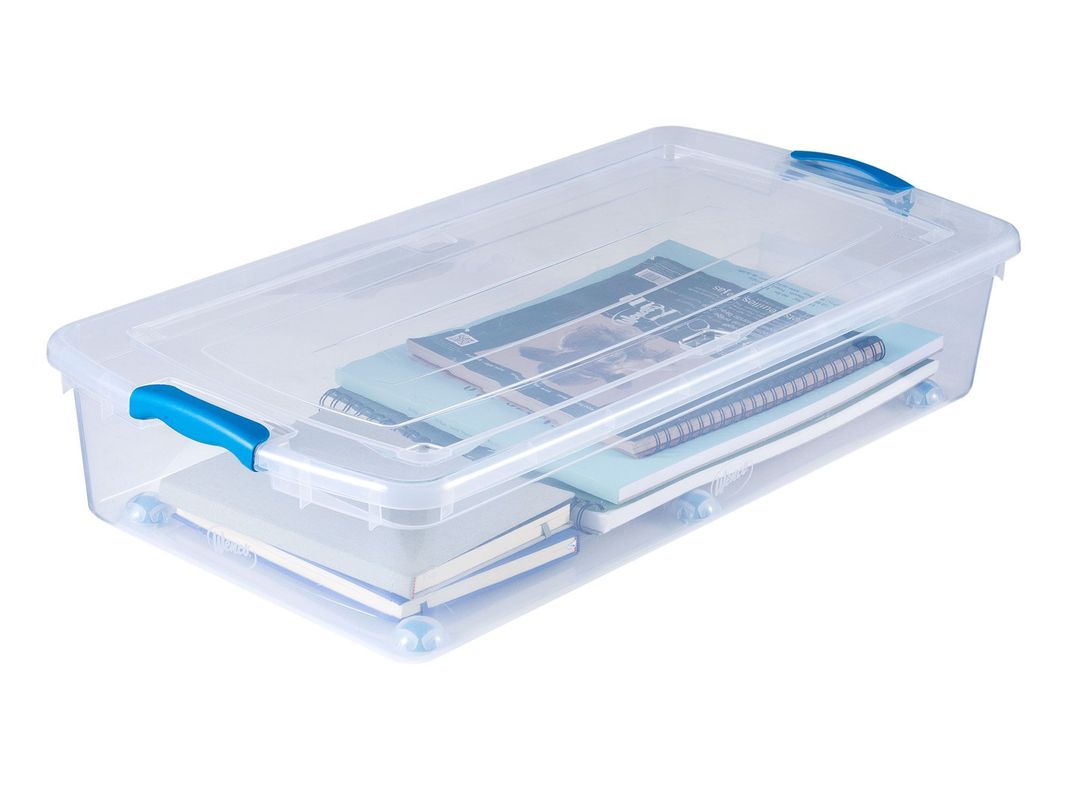 Caja organizadora 15,5x77x39 cm wenbox transparente Wenco.-1