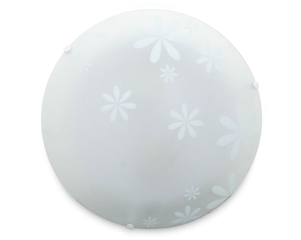 Plafón 2L E27 LEDA flores blanco Byp-0