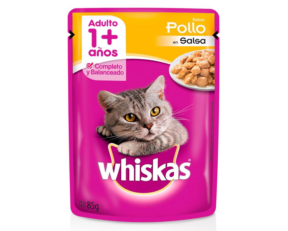 Alimento húmedo gato 85 gr pollo Whiskas-0