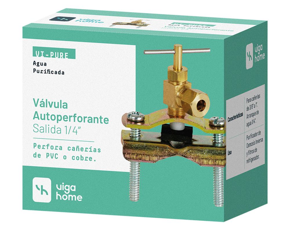 Válvula autoperforante 3/8'' 1'' Vigahome-1