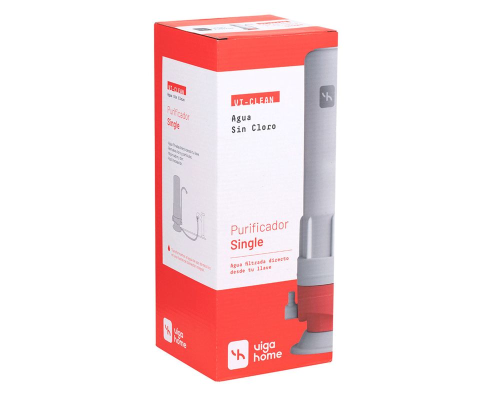 Purificador single carbón block Vigahome-3