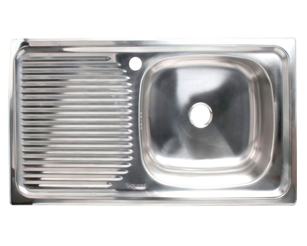 Lavaplatos empotrado 80x43.5 cm derecha inox Splendid-0