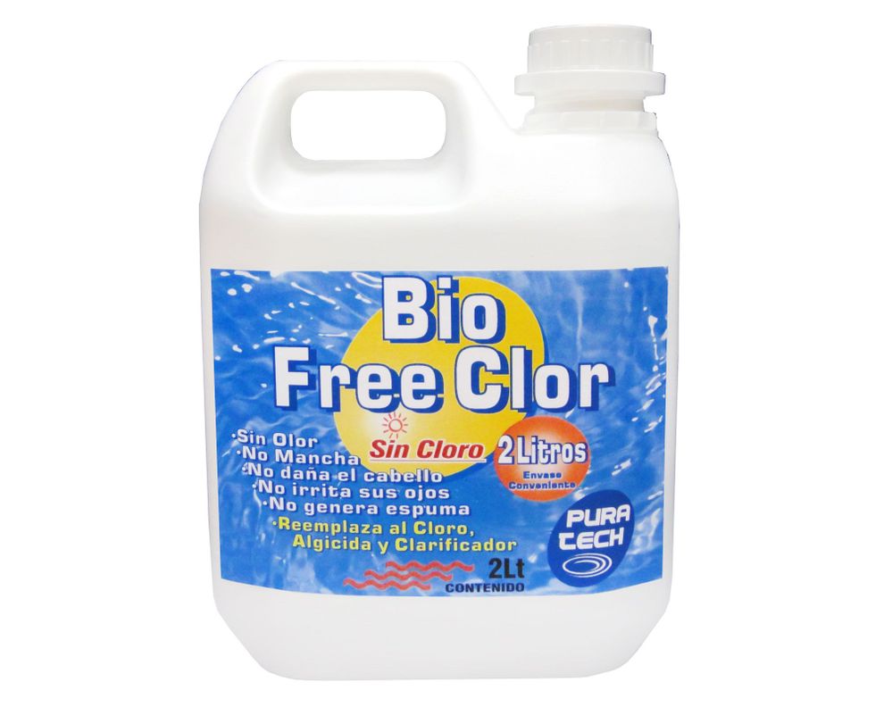 Bio free cloro piscina 2 litros Pura tech-0