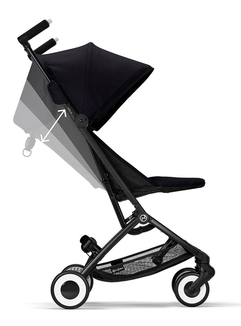 Coche Travel System Libelle Negro y Silla Aton S2-2