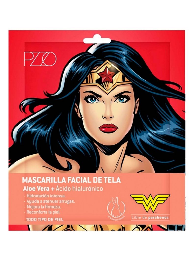Mascarilla Facial de Tela Wonder Woman Aloe-0