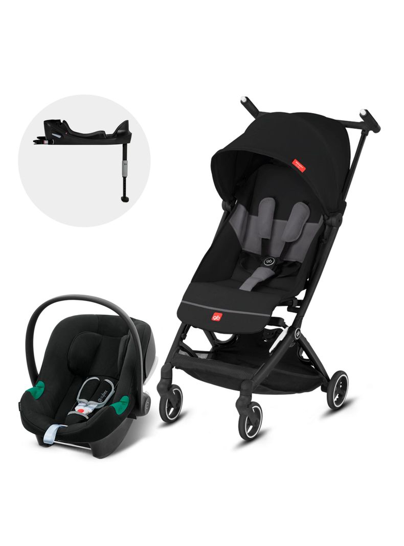 Coche Travel Pockit City Negro y Silla Aton B2-0