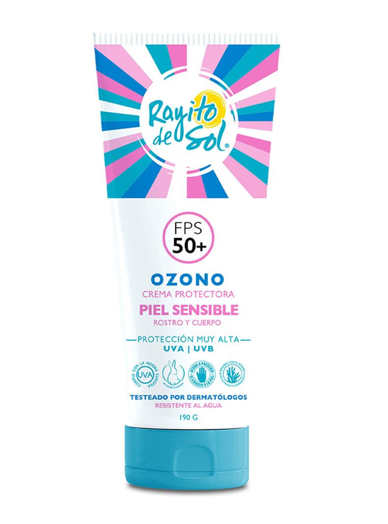 Crema Protectora Ozono Piel FPS 50 + Sensible 190 g