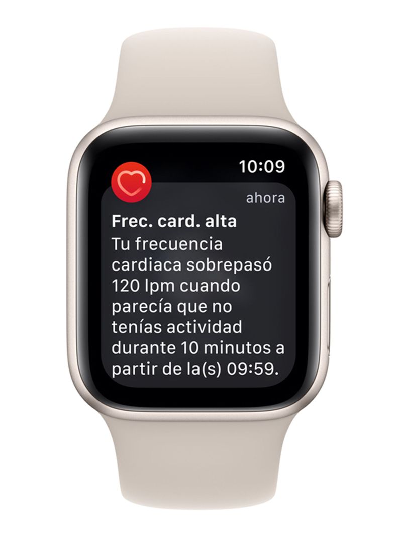 Apple Watch SE 40mm GPS Caja Aluminio y Correa Deportiva Blanco Estelar-4