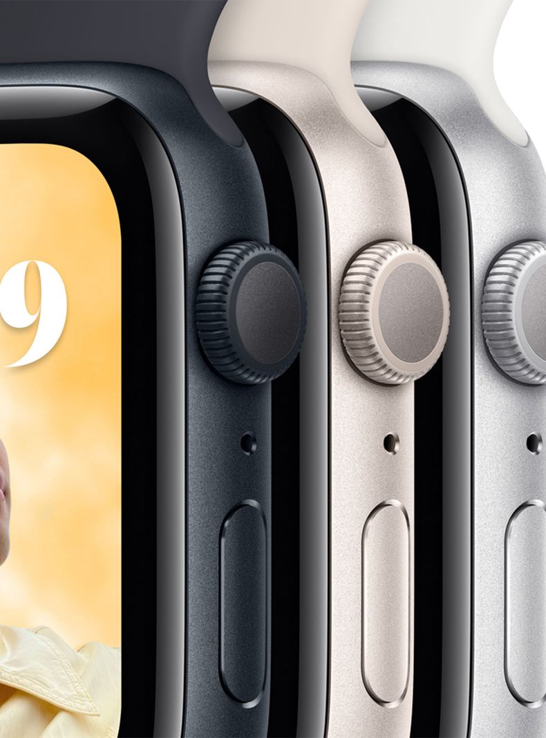 Apple Watch SE 40mm GPS Caja Aluminio y Correa Deportiva Blanco Estelar-2