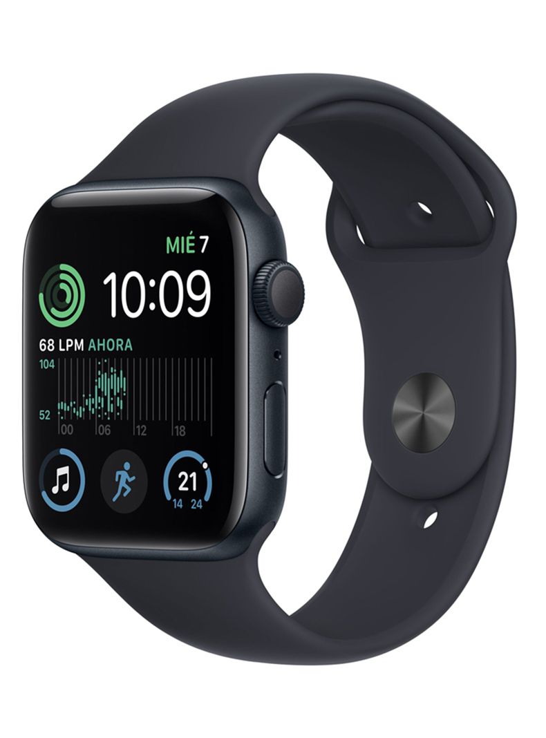 Apple Watch SE 44mm GPS Caja Aluminio y Correa Deportiva Medianoche-0