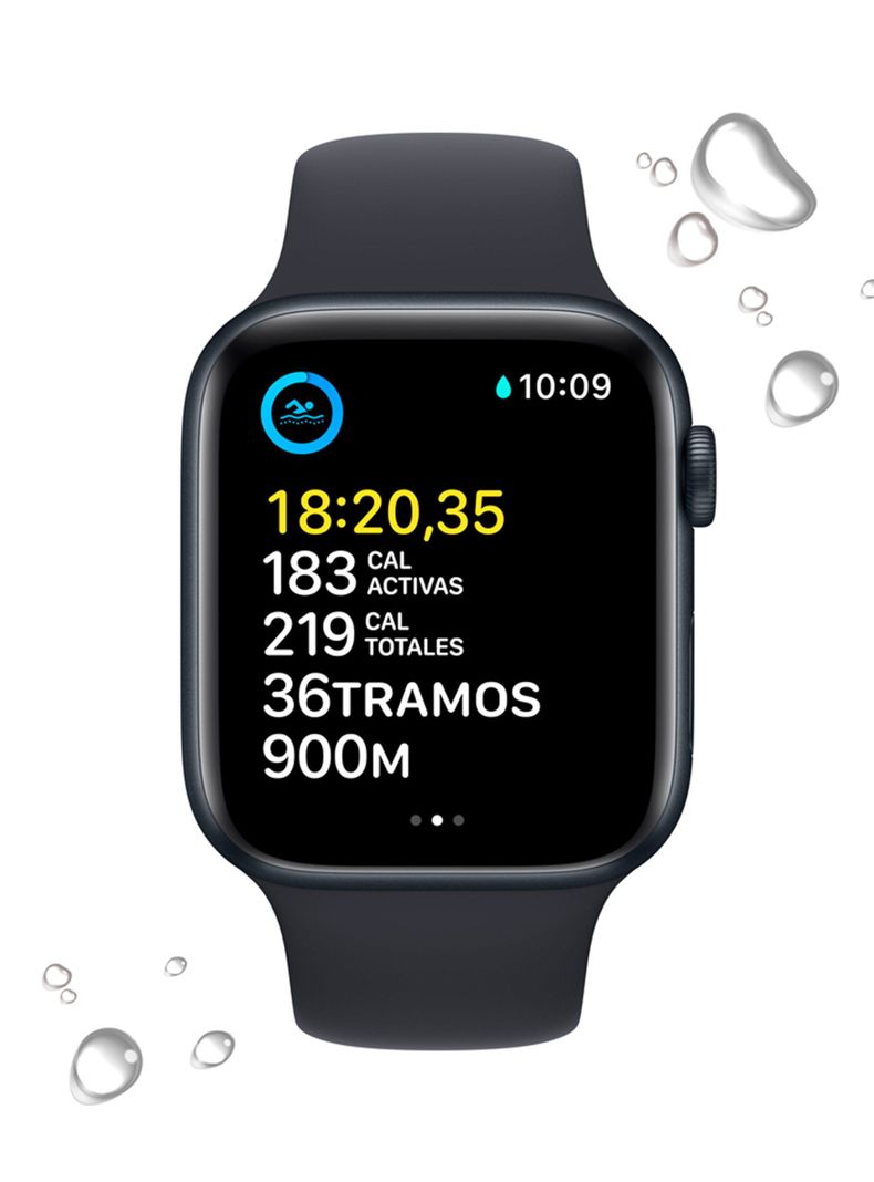 Apple Watch SE 44mm GPS Caja Aluminio y Correa Deportiva Medianoche-3