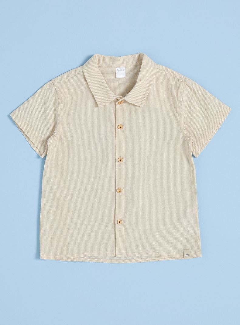 Camisa Rayas de Algodón Niño