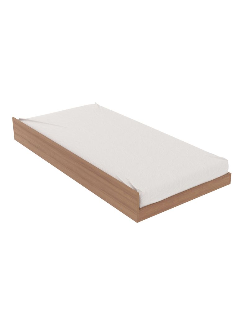 Combo Cama 1P Almendra-Blanco con Cama Nido Base Sommier-4