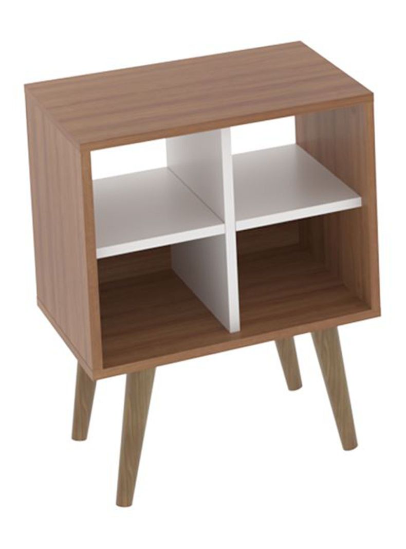 Cama 2P Almendra-Blanco Vertical 2 Veladores Base Sommier-4