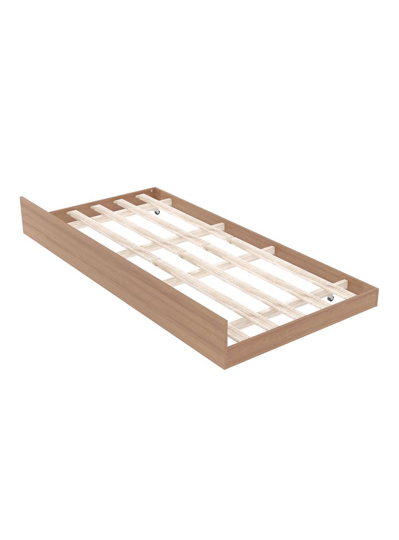 Cama 1P Almendra-Blanco Vertical con Cama Nido Base Sommier-3