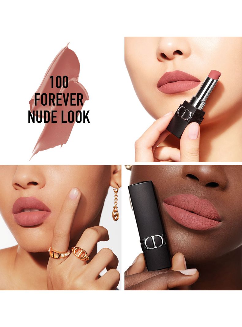 Labial Rouge Dior Forever 100 Forever Nude Look 3.2g-3