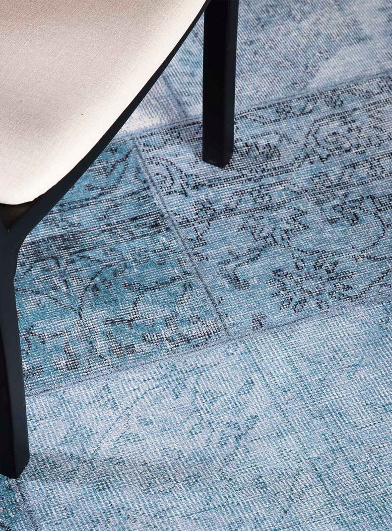 Alfombra Vintage 230x330 cm Azul-2