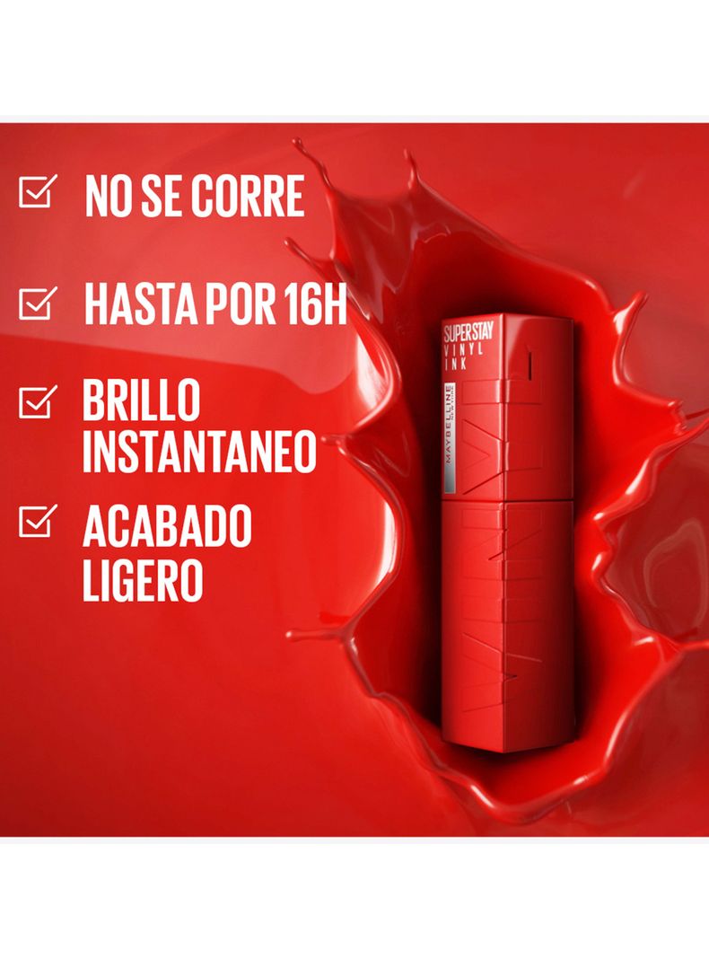 Labial Super Stay Vinyl Ink Larga Duracion Lippy 4g-4
