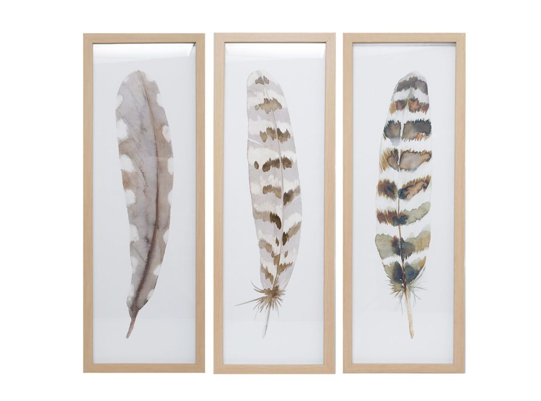 Pack 3 Cuadros Pluma-0