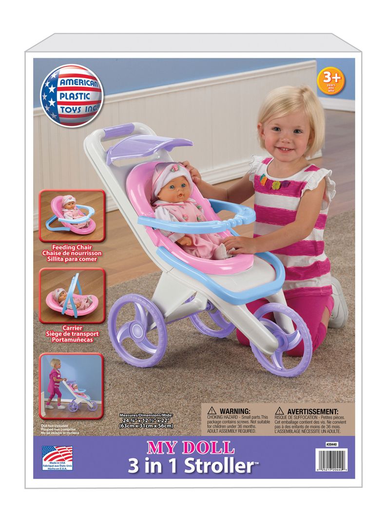 Coche de Muñecas 3 en 1 American Plastic-3
