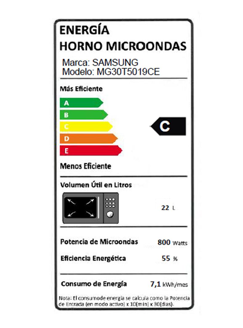 Microondas Digital Grill Fry Control Touch MG30T5019CE/ZS-9