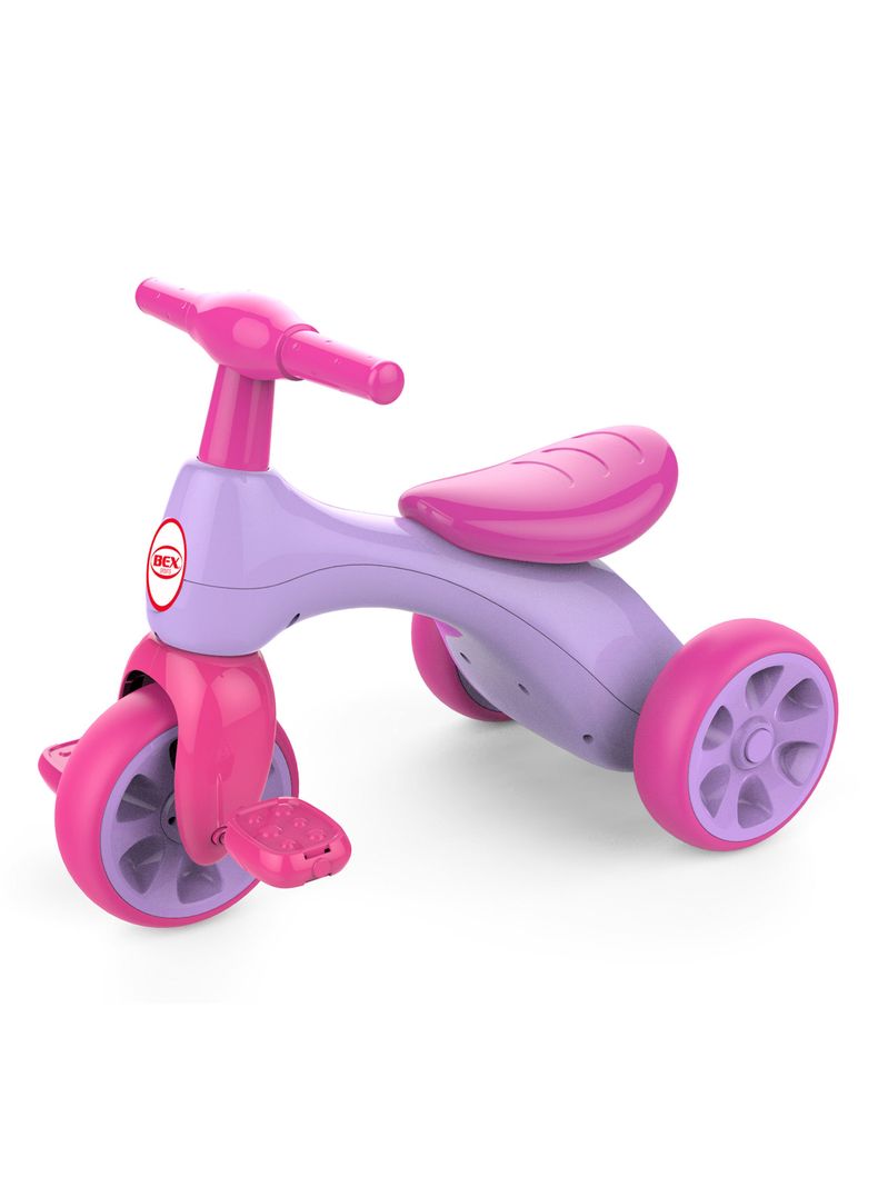 Triciclo Rosa Con Pedal Bex-0