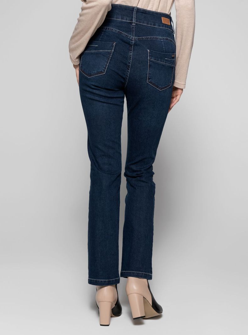 Jeans Bootcut Pretina Ancha 3 Botones-1
