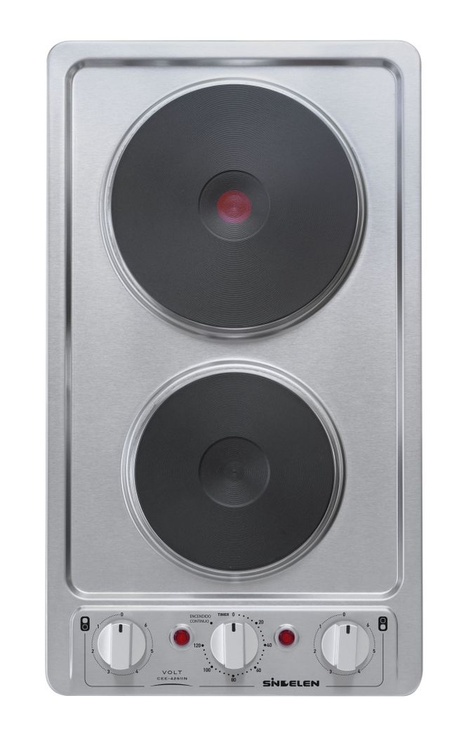 Encimera Eléctrica 2 Platos Timer CEE-4251IN-0