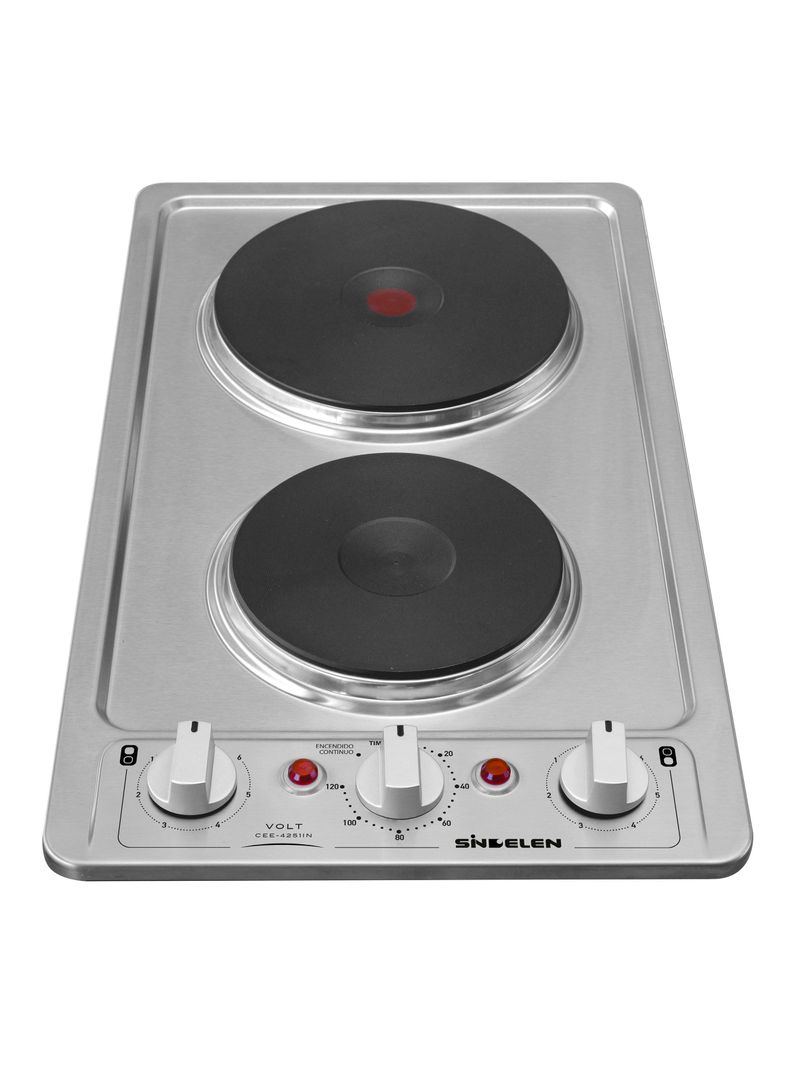 Encimera Eléctrica 2 Platos Timer CEE-4251IN-2