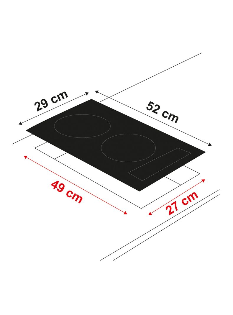 Encimera de Inducción 2 Zonas CEI-4252NG-1