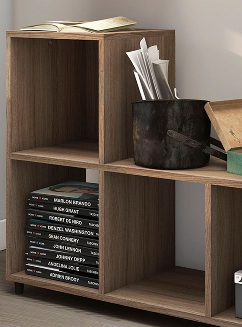 Repisa Modular 4 Cubos Café Claro Modelo E-2