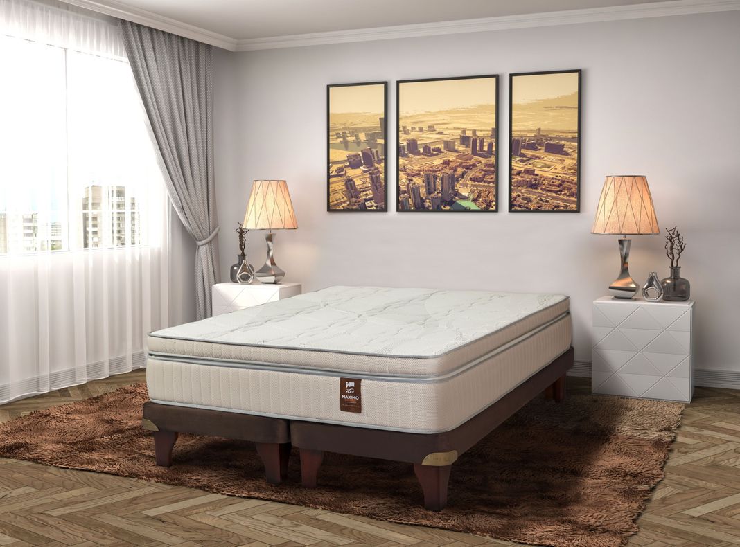 Cama Europea Máximo Cobre King 180 x 200 + Set Castell-5