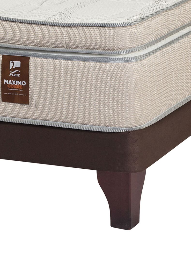 Cama Europea Máximo Cobre King 180 x 200 + Set Castell-2