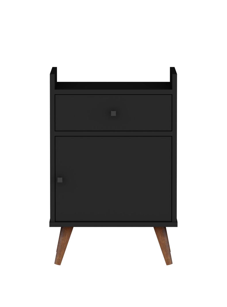 Velador con Puerta Be Negro