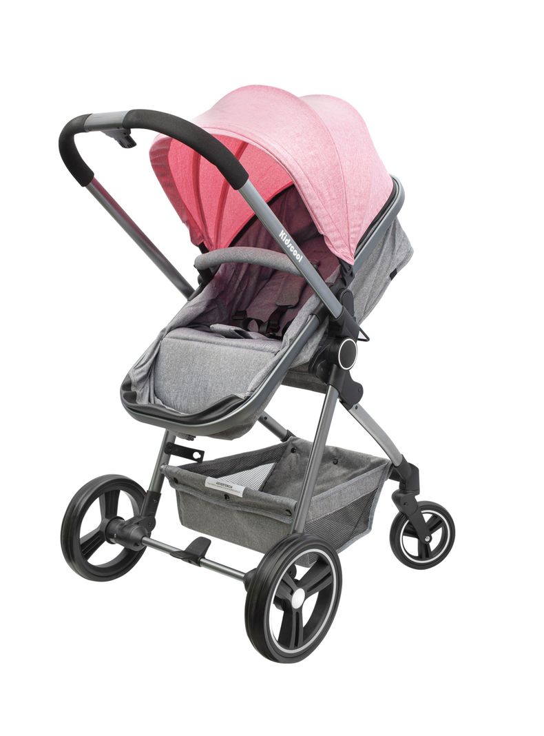 Coche Kidscool Cuna City Travel Rosado-3