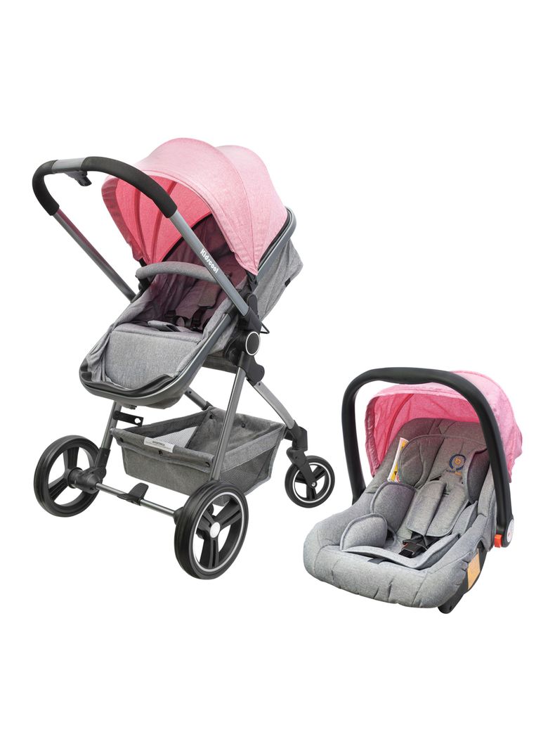 Coche Kidscool Cuna City Travel Rosado-0