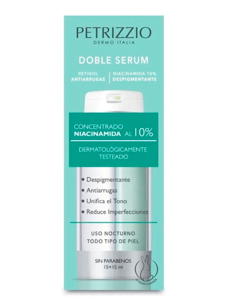 Doble Sérum Concentrado Niacinamida al 10% 15ml Petrizzio Dermo-1