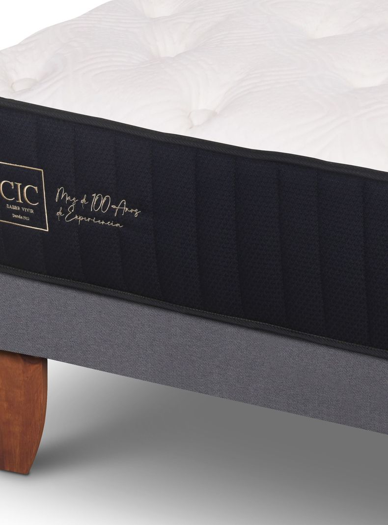 Cama Europea Premium 1.05 x 2 Dublin Caramelo + Set Muebles-3