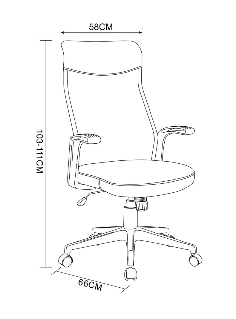Silla Ejecutiva Fabric Gris-1