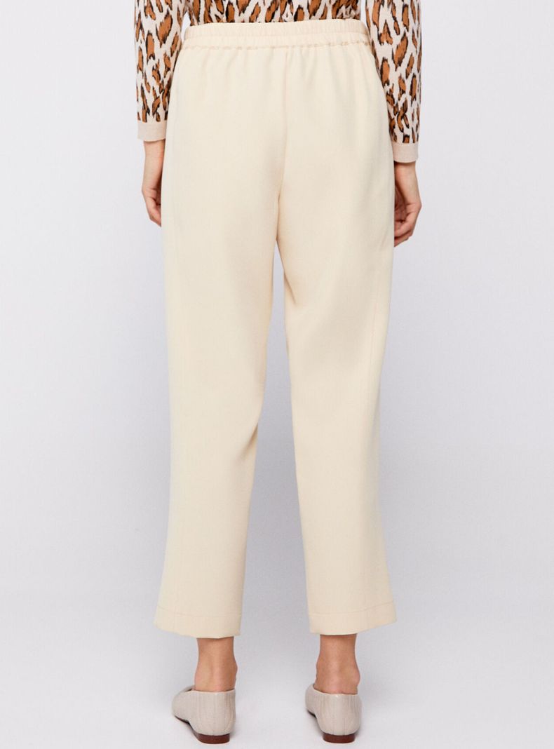 Pantalón Fluido con Lazo Liso-1