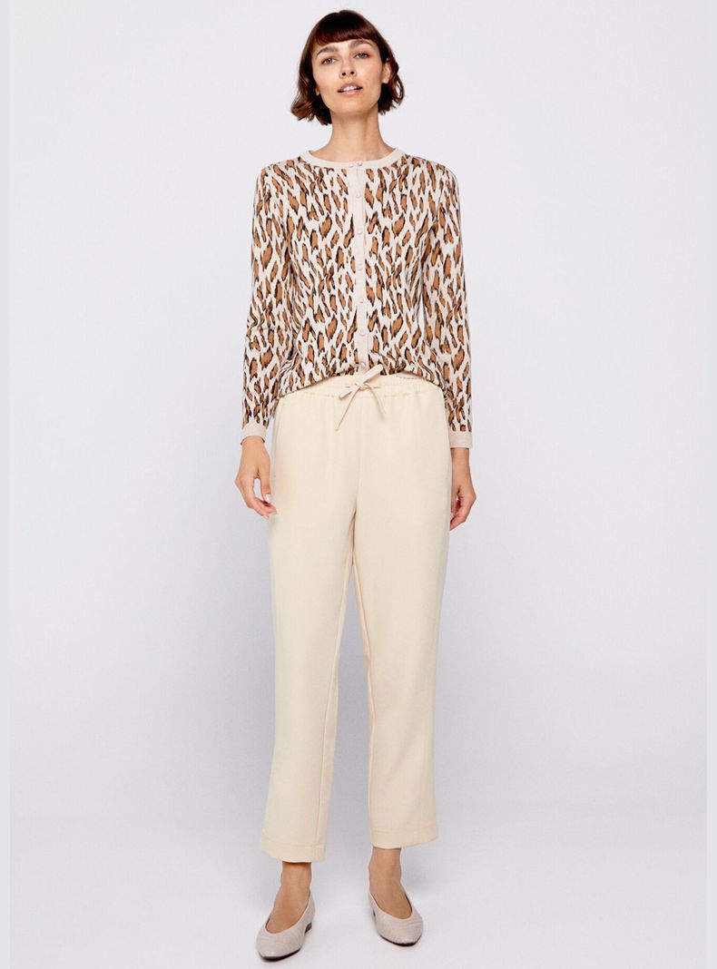 Pantalón Fluido con Lazo Liso-3