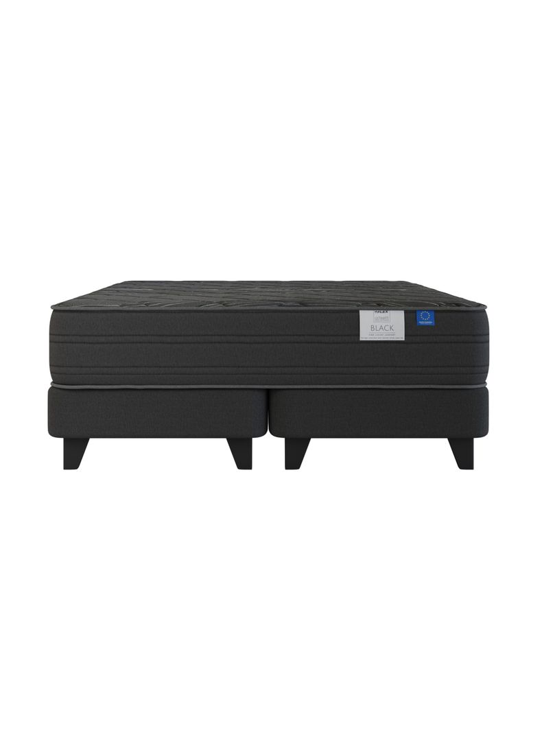 Cama Europea Top Grafito Black King-1