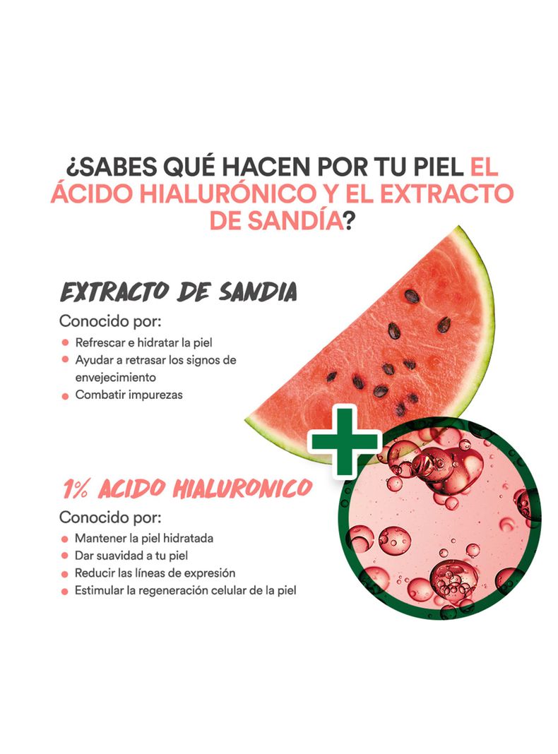 Mascarilla Garnier Skin Active en Tela Ampolla Sandía Firmeza 15 g Garnier-3