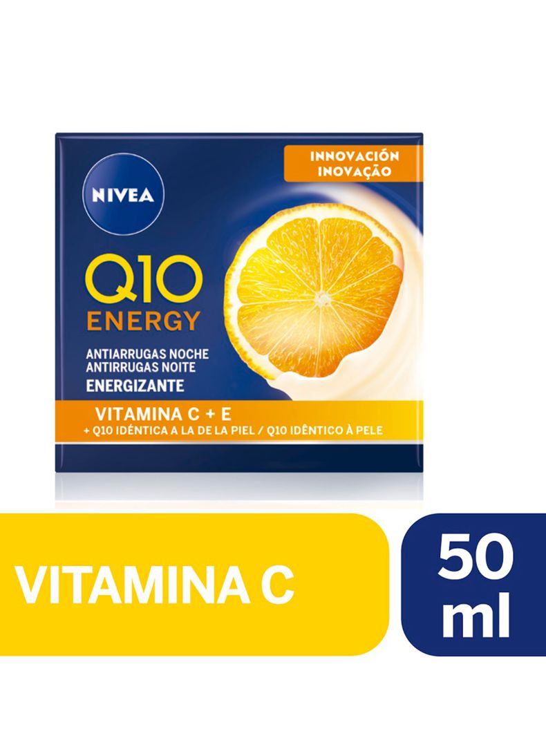 Crema de Noche Antiarrugas y Energizante Q10 Energy 50 ml Nivea-0
