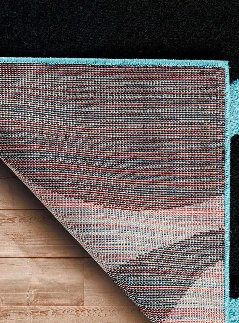 Alfombra Amigo Turquesa 160 x 230 cm Hojas-4